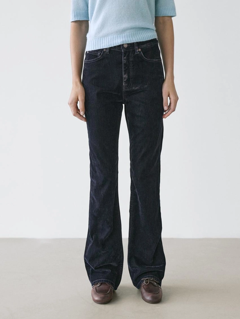 Джинсы с высокой посадкой boot-cut