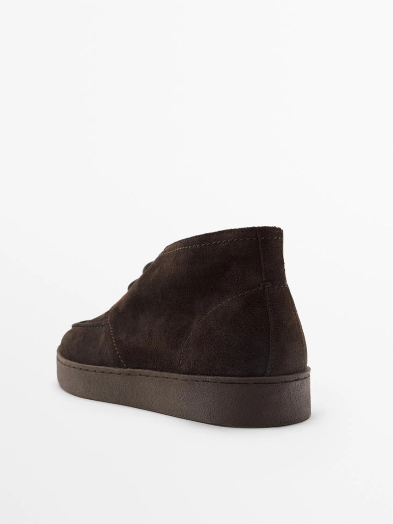 Ботинки в стиле мокасин с заостренным мыском