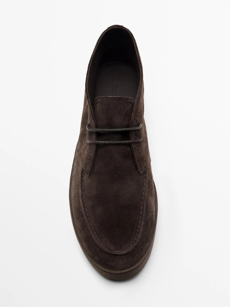 Ботинки в стиле мокасин с заостренным мыском