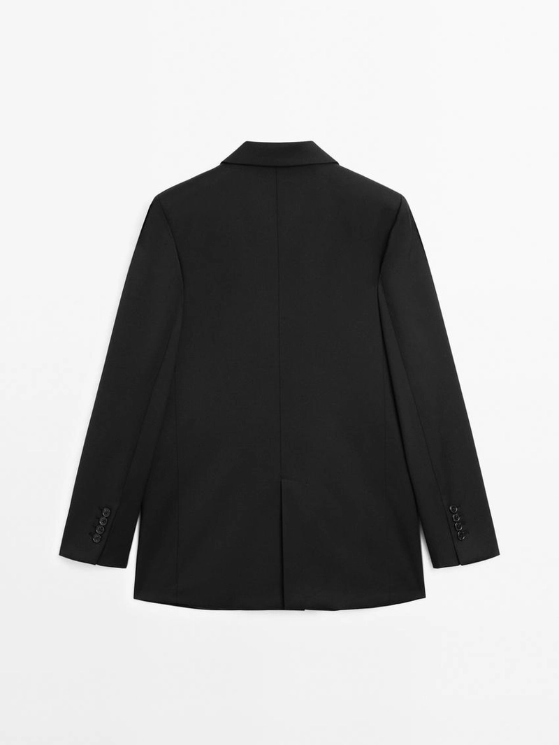Пиджак из 100% экстра-тонкой шерсти с двумя пуговицами