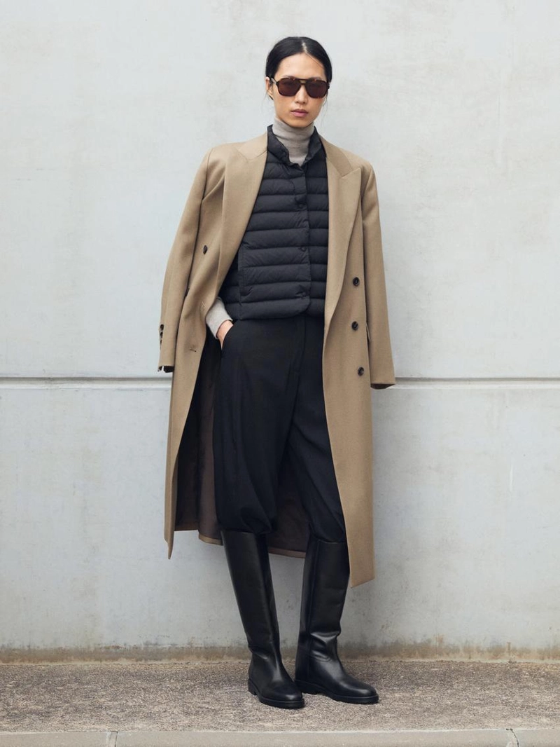 Стеганый пуховый жилет