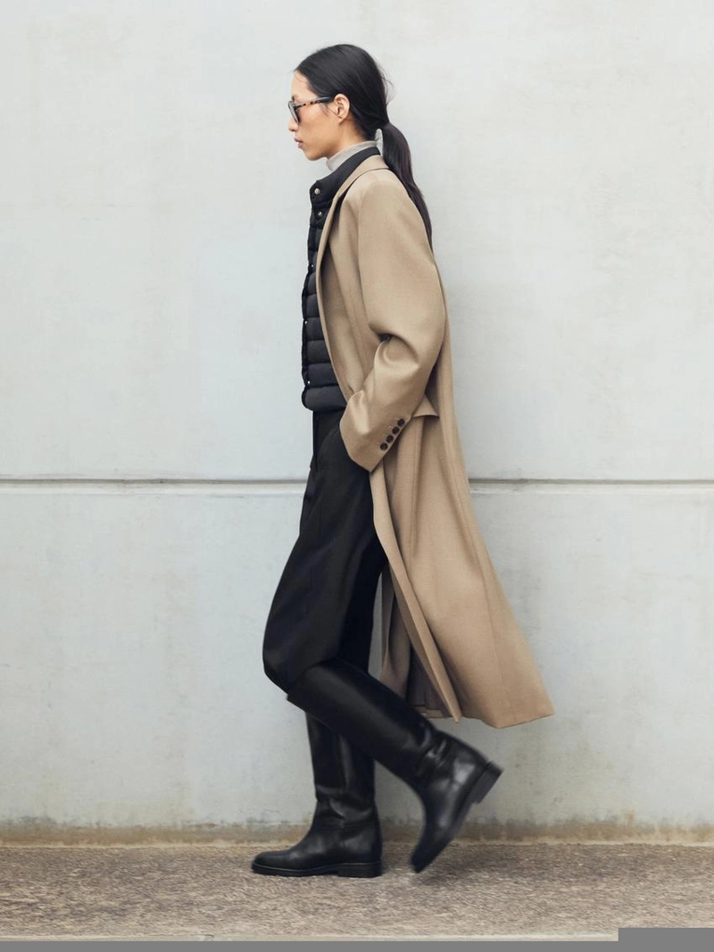 Стеганый пуховый жилет