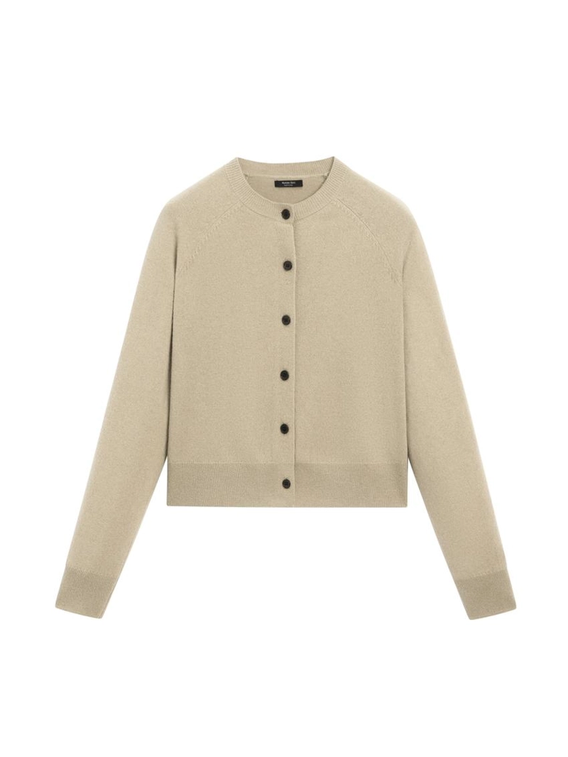 Короткий вязаный кардиган с рукавами рэглан