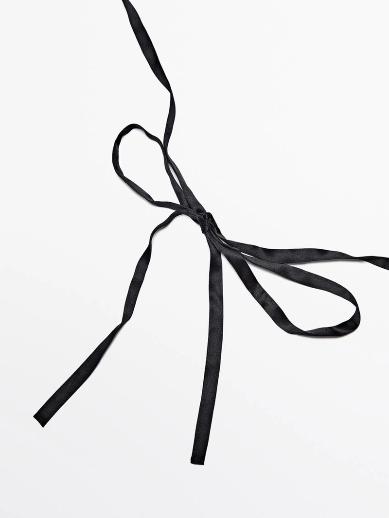 Шелковый пояс-шнурок из 100%