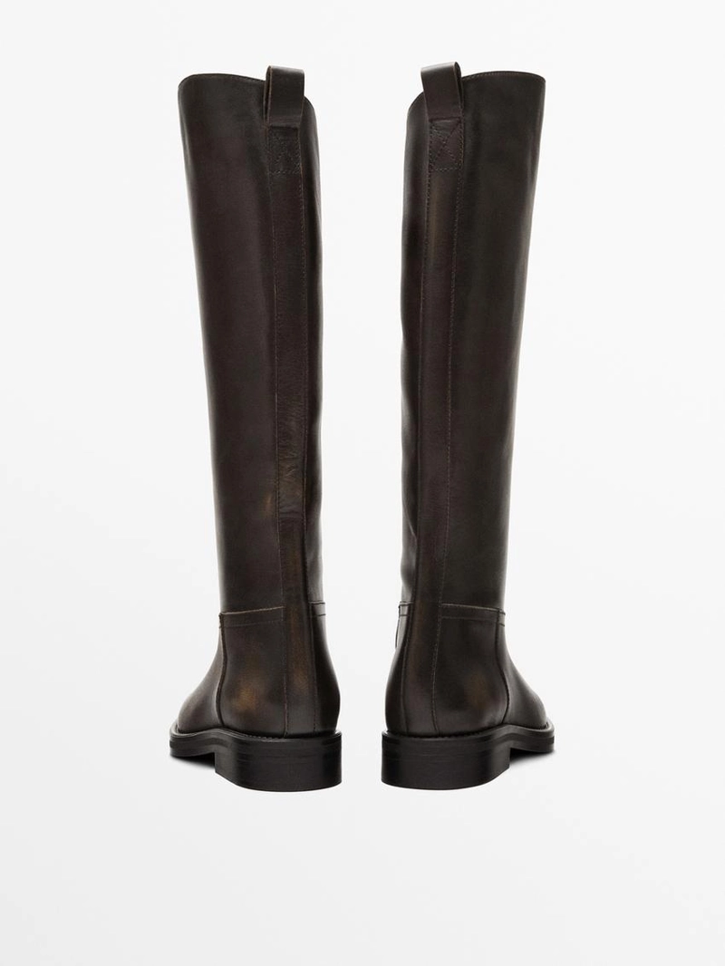 Кожаные верхние сапоги для верховой езды