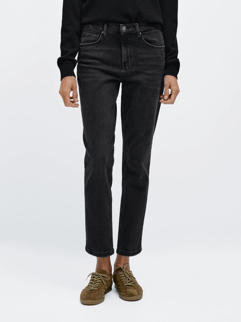 Джинсы Slim Fit укороченные со средней посадкой