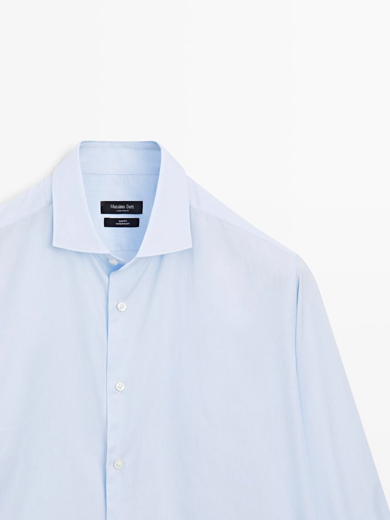 Рубашка slim fit из 100% хлопка