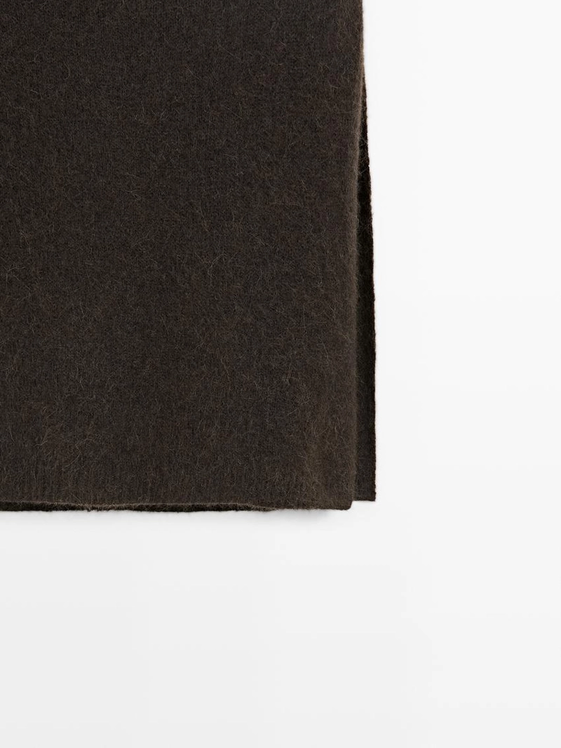 Шапка с капюшоном из альпаки