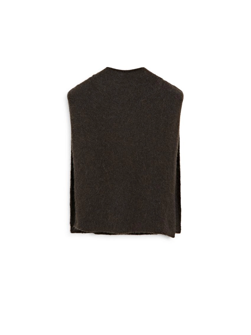 Шапка с капюшоном из альпаки