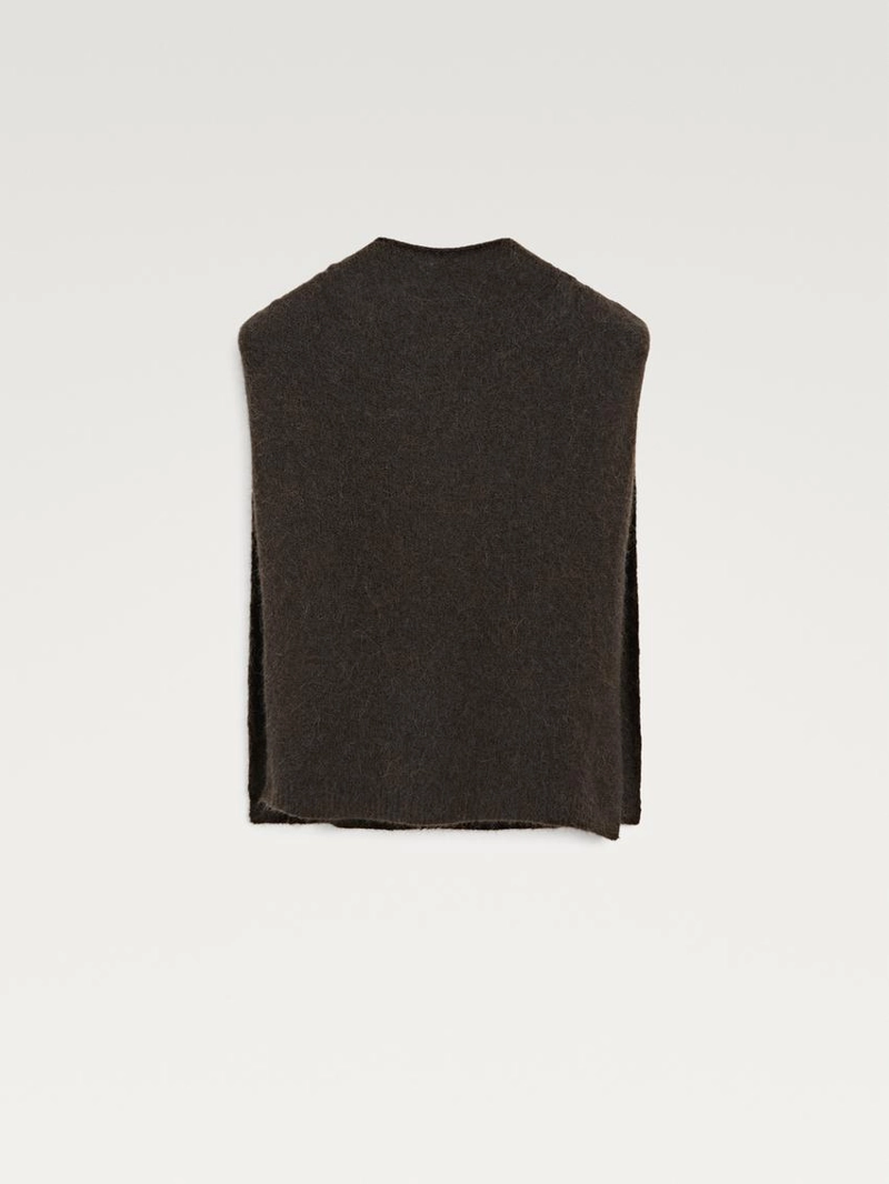 Шапка с капюшоном из альпаки