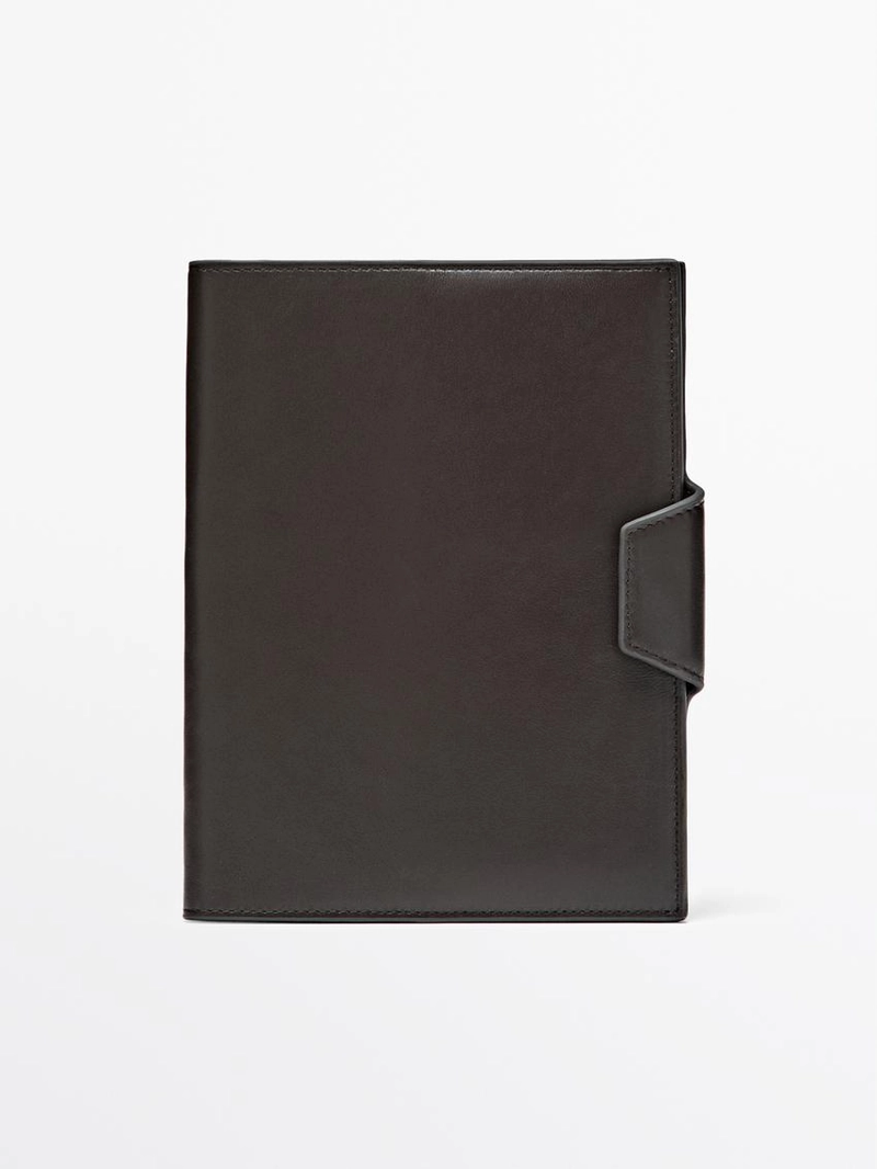 Обложка для блокнота из натуральной кожи nappa