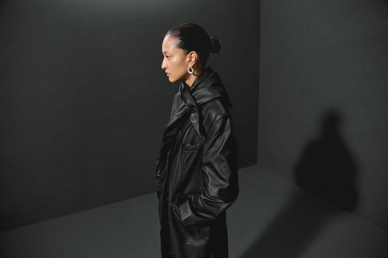 Серьги-кольца с текстурой