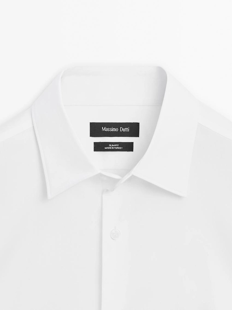 Рубашка slim fit cтрейч