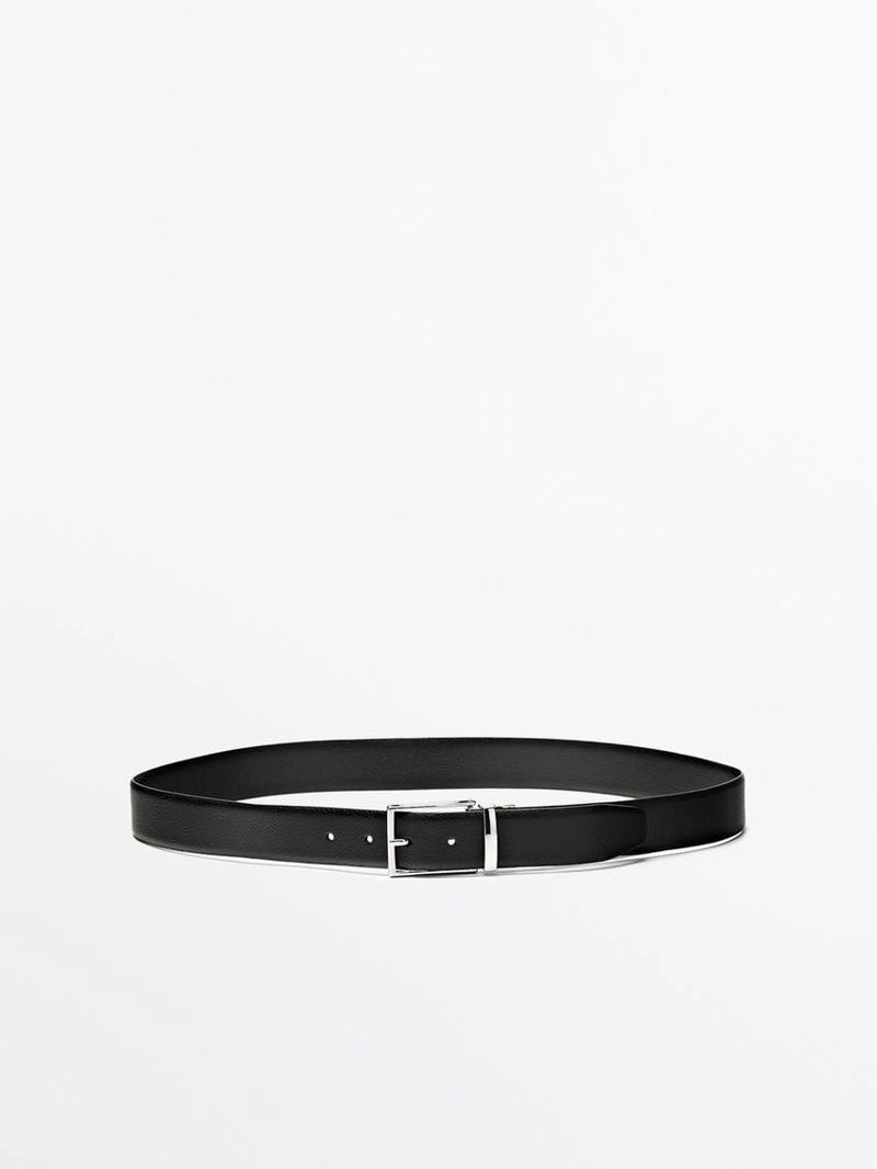 Реверсивный кожаный ремень из нубука