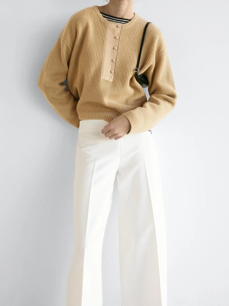 Широкие объемные брюки