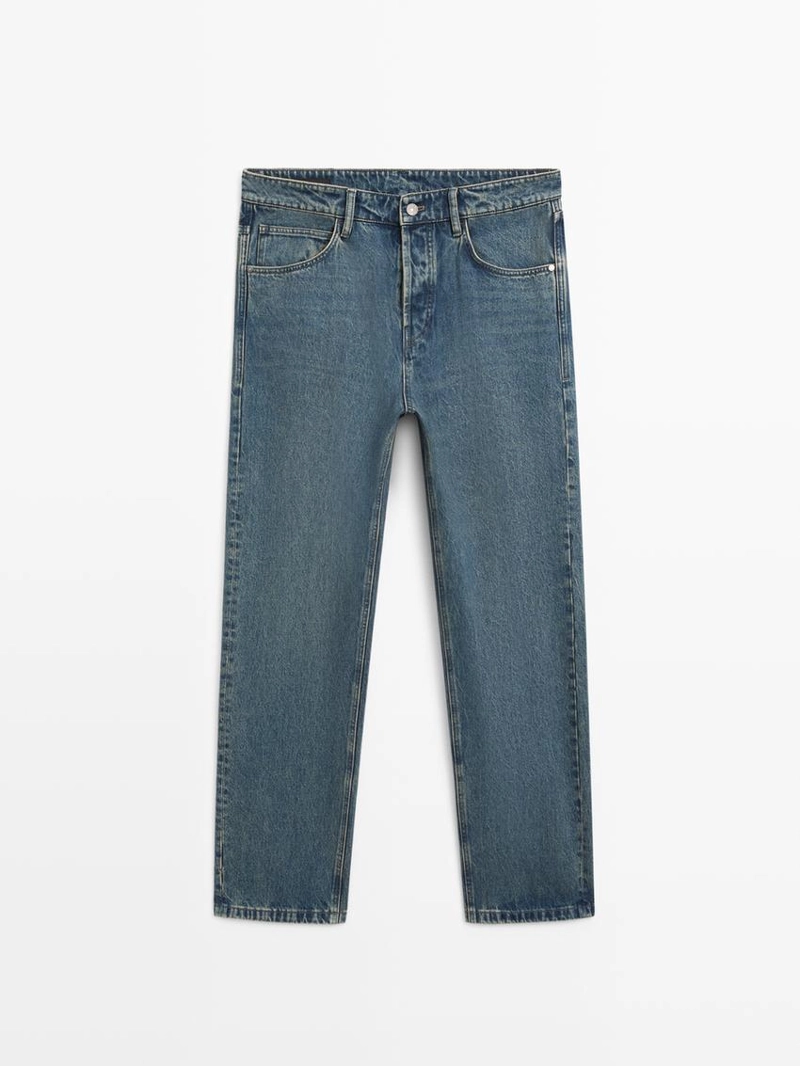 Джинсы с широкими штанинами