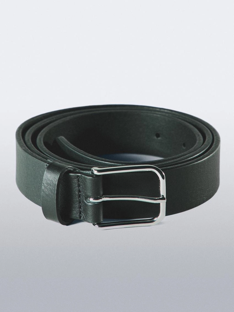 Кожанный пояс из нубука