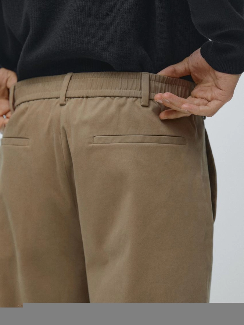 Брюки jogger fit из хлопкового микса