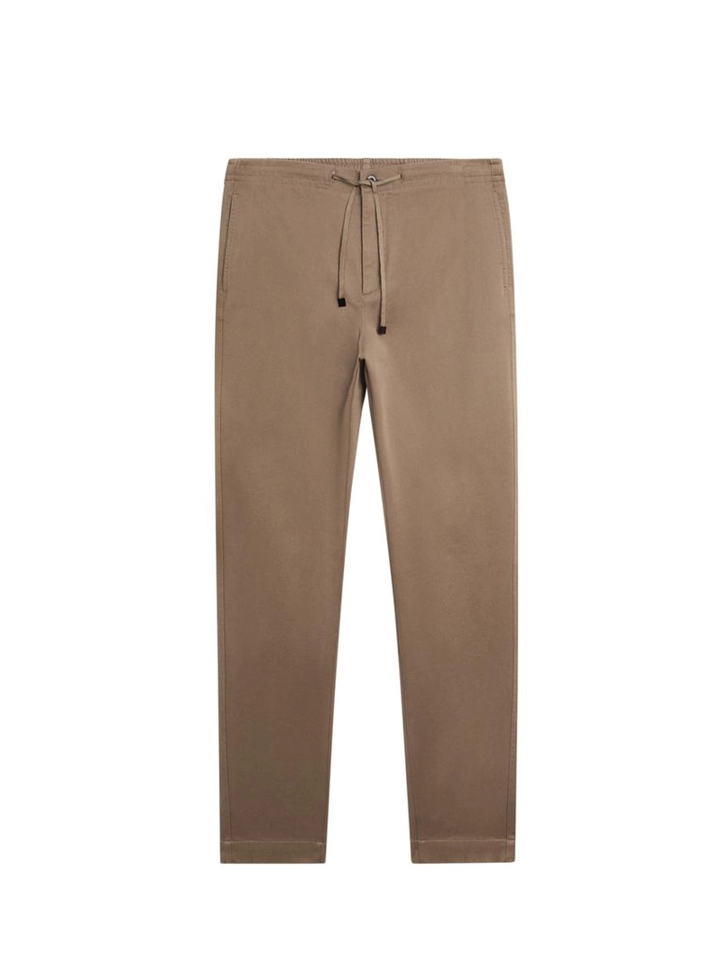 Брюки спортивного кроя из хлопково-смесовой ткани