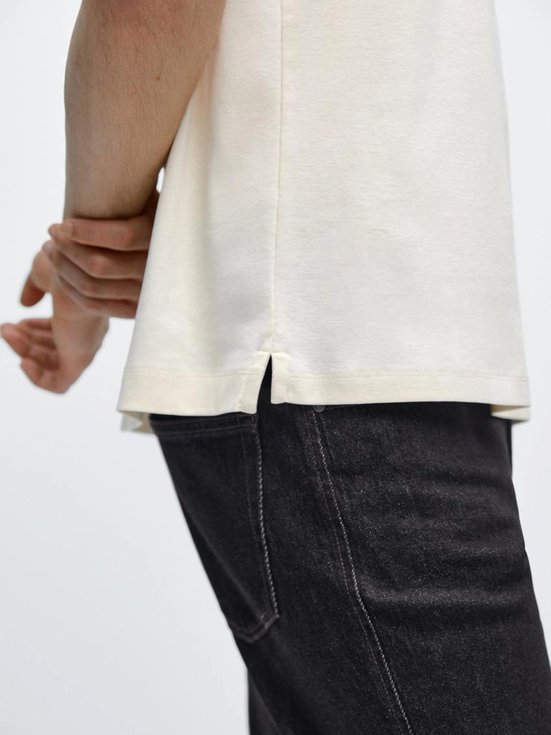 Футболка из 100% мерсеризированного хлопка