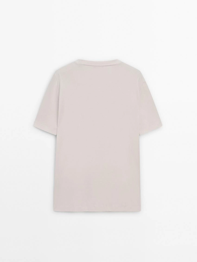 Футболка из 100% мерсеризированного хлопка