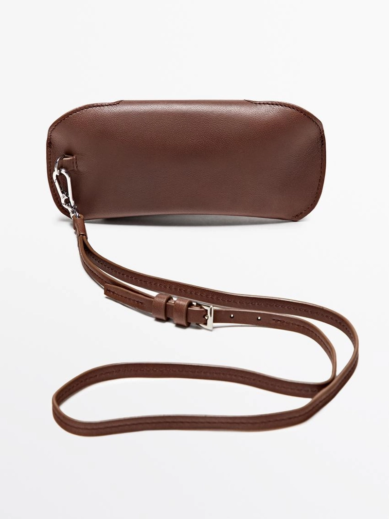 Футляр для солнечных очков из натуральной кожи nappa