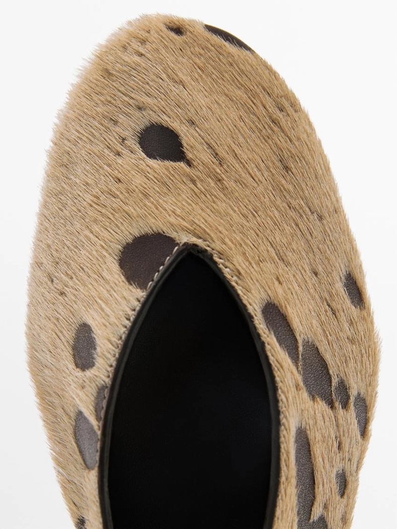 Балетки с животным принтом