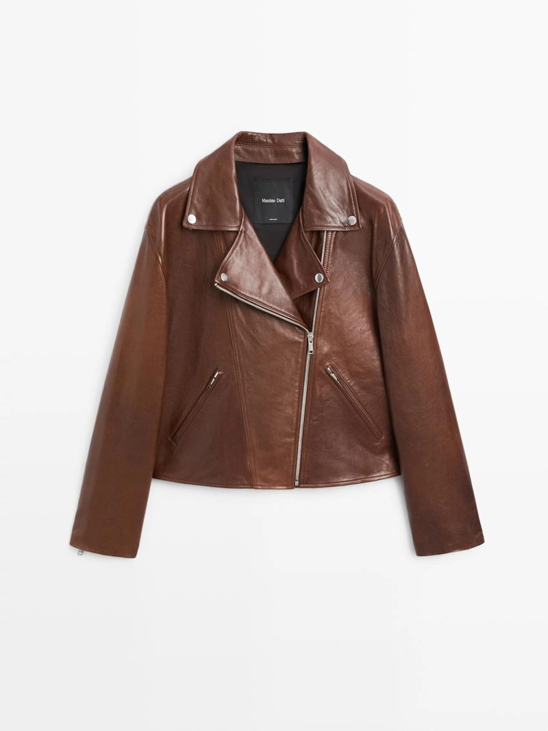 Куртка байкер из овечьей кожи