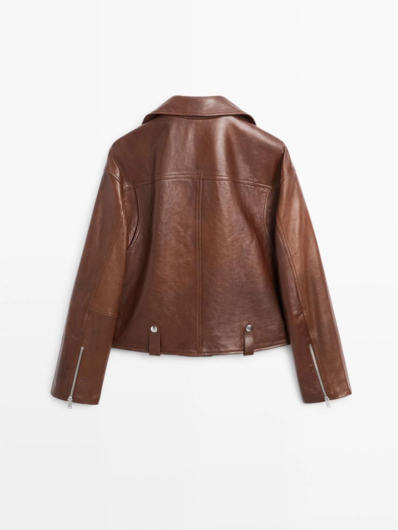 Куртка байкер из овечьей кожи