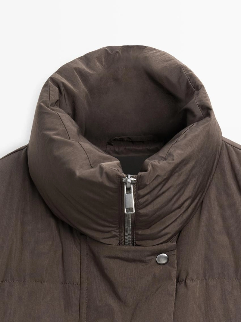 Пуховик с квадратным стежком 80% пух - 20% перо, водоотталкивающий