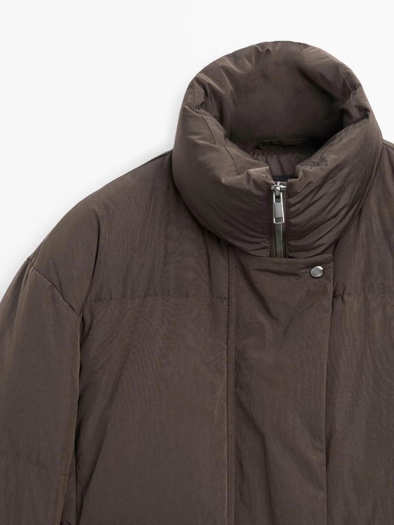 Пуховик с квадратным стежком 80% пух - 20% перо, водоотталкивающий