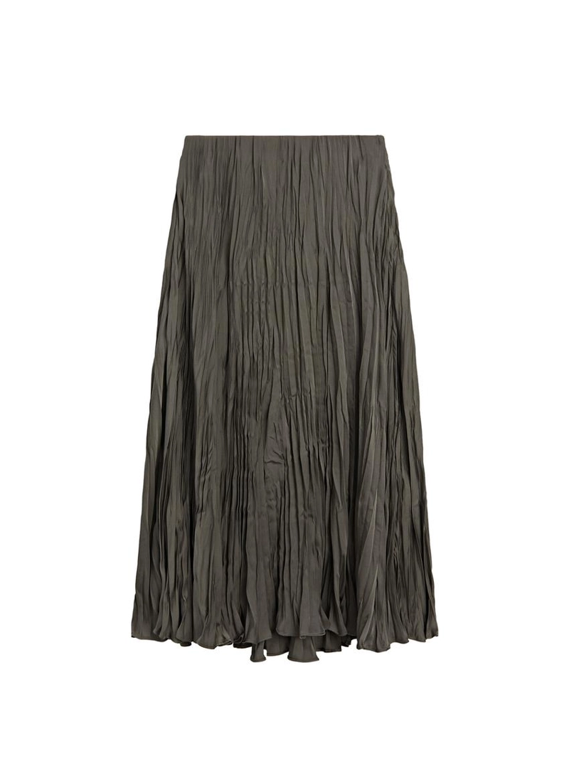 Длинная плавная плиссированная юбка