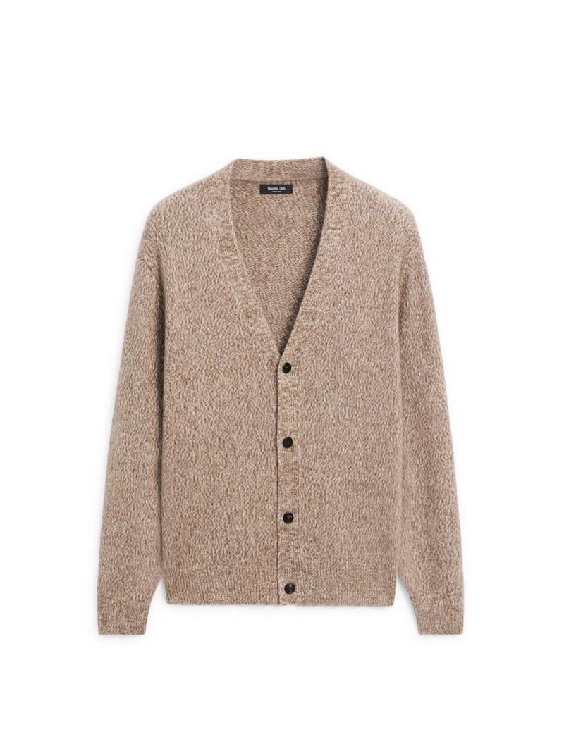 Кардиган из шерстяно-шелкового трикотажа