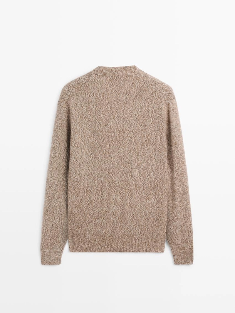 Кардиган из шерстяно-шелкового трикотажа