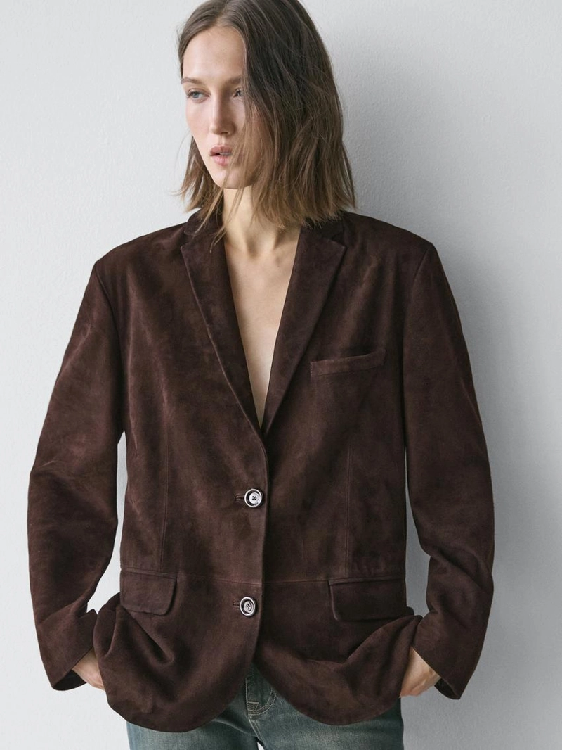 Замшевый блейзер