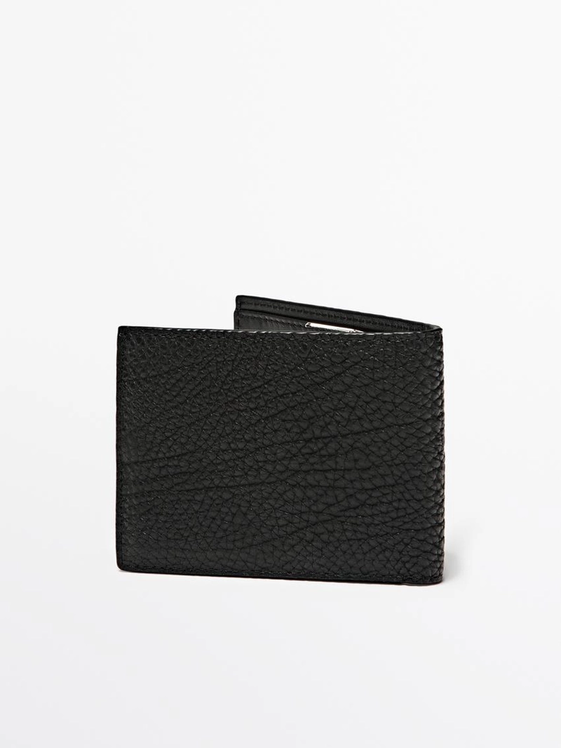 Кошелек из натуральной кожи с портретной ориентацией