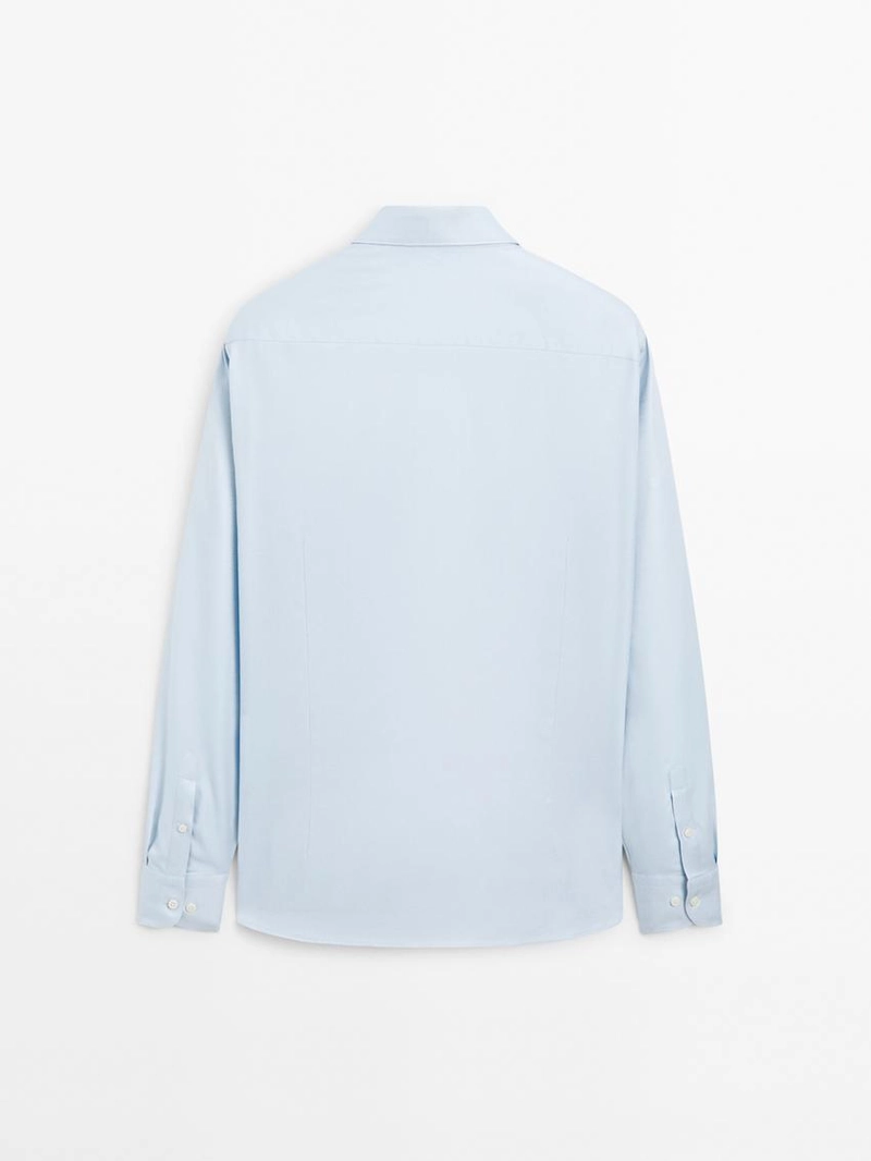 Рубашка oxford из хлопка слим-фит