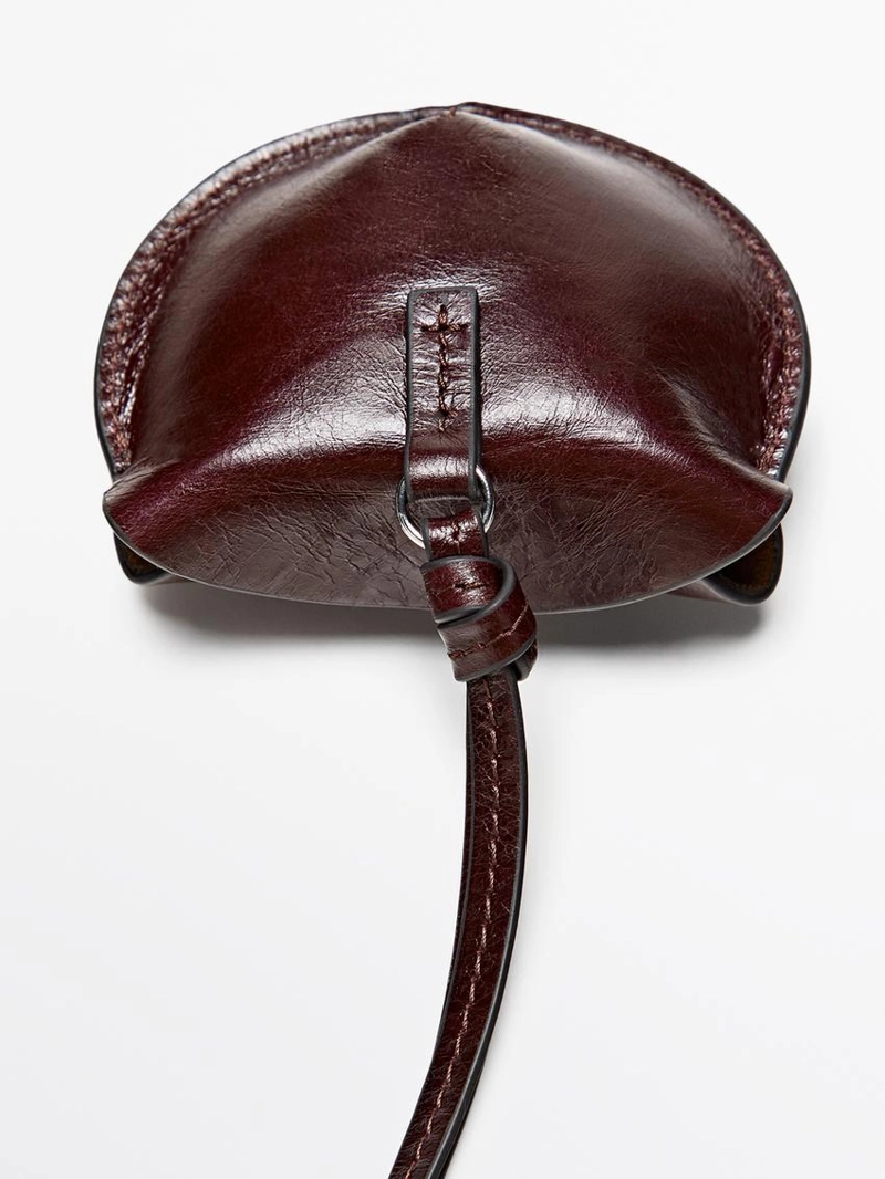 Чехол для airpods из кожи нубука с функцией складывания