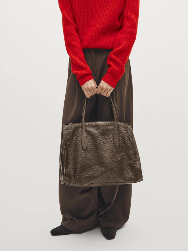 Сумка maxi текстурной кожи md icon