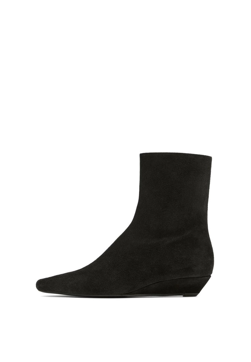 Ботильоны на платформе из разделочной кожи