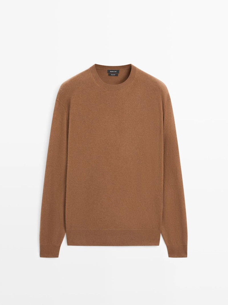 Свитер из 100% кашемира с круглым вырезом