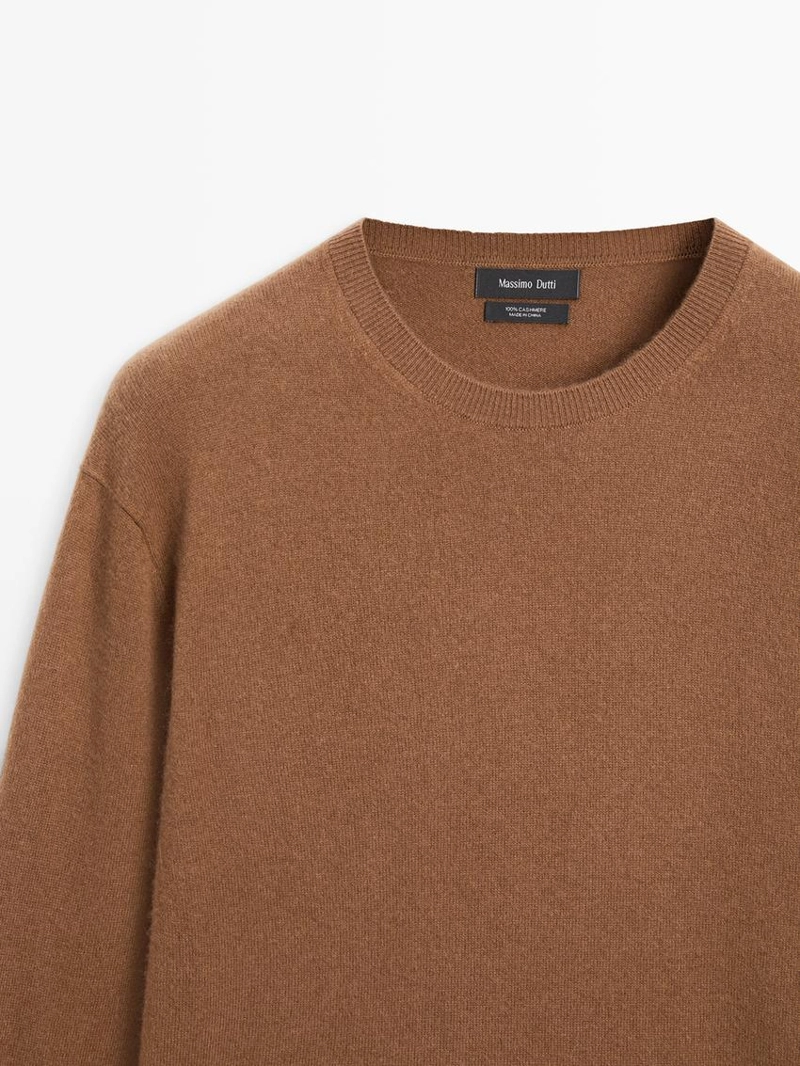 Свитер из 100% кашемира с круглым вырезом