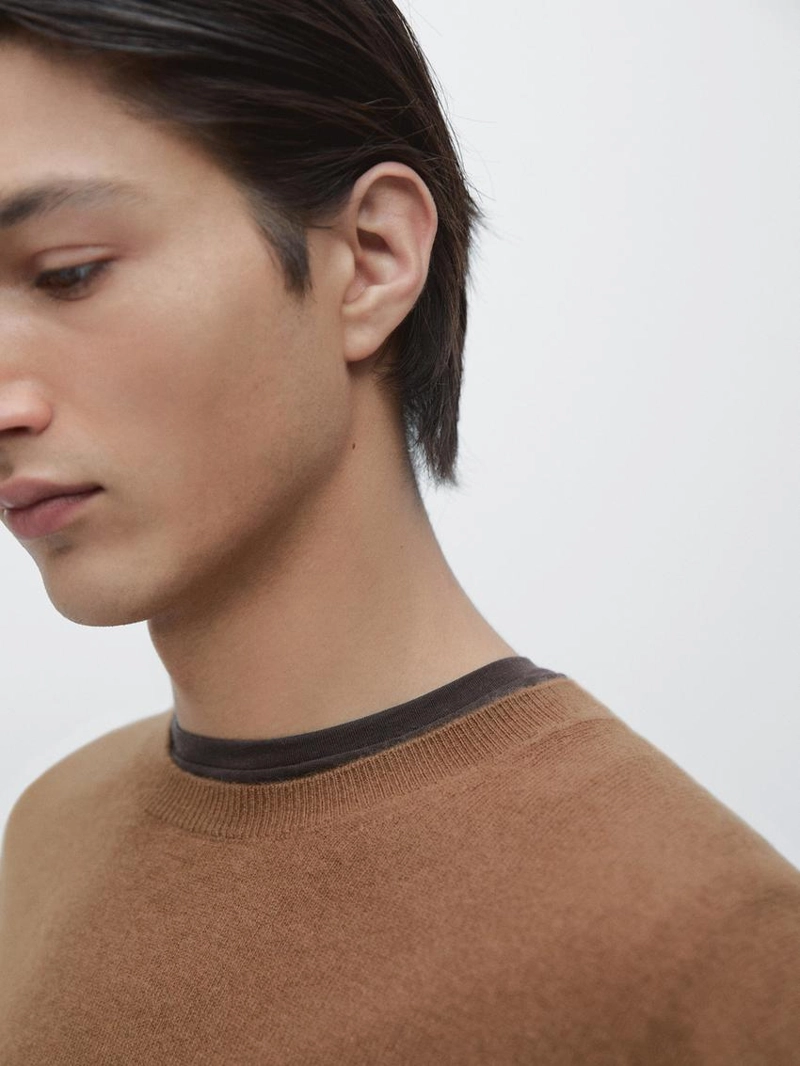 Свитер из 100% кашемира с круглым вырезом