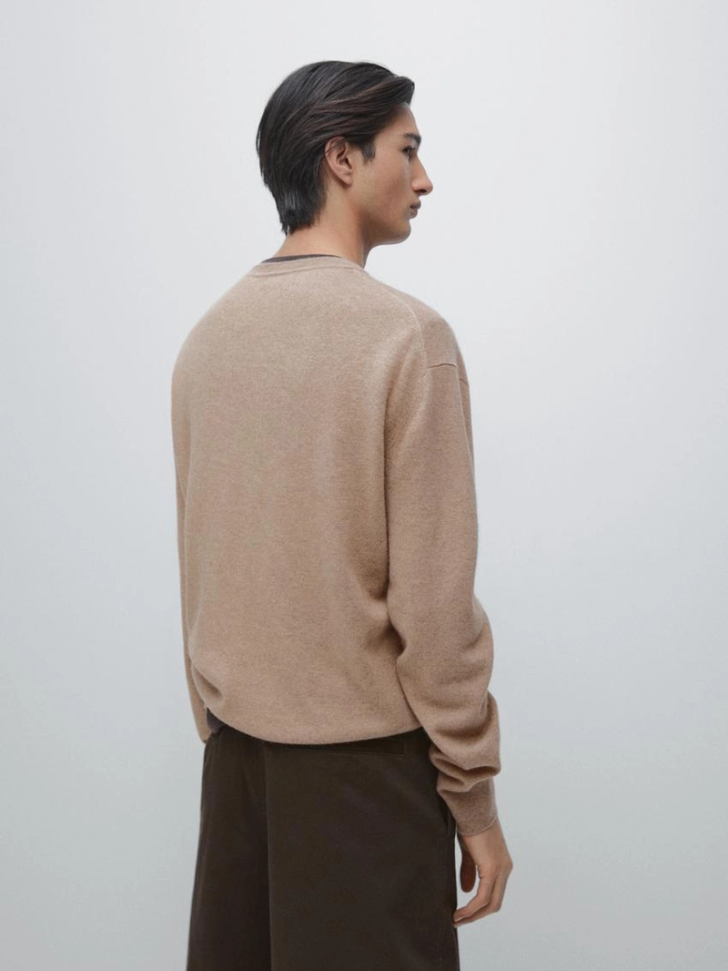 Свитер из 100% кашемира с круглым вырезом