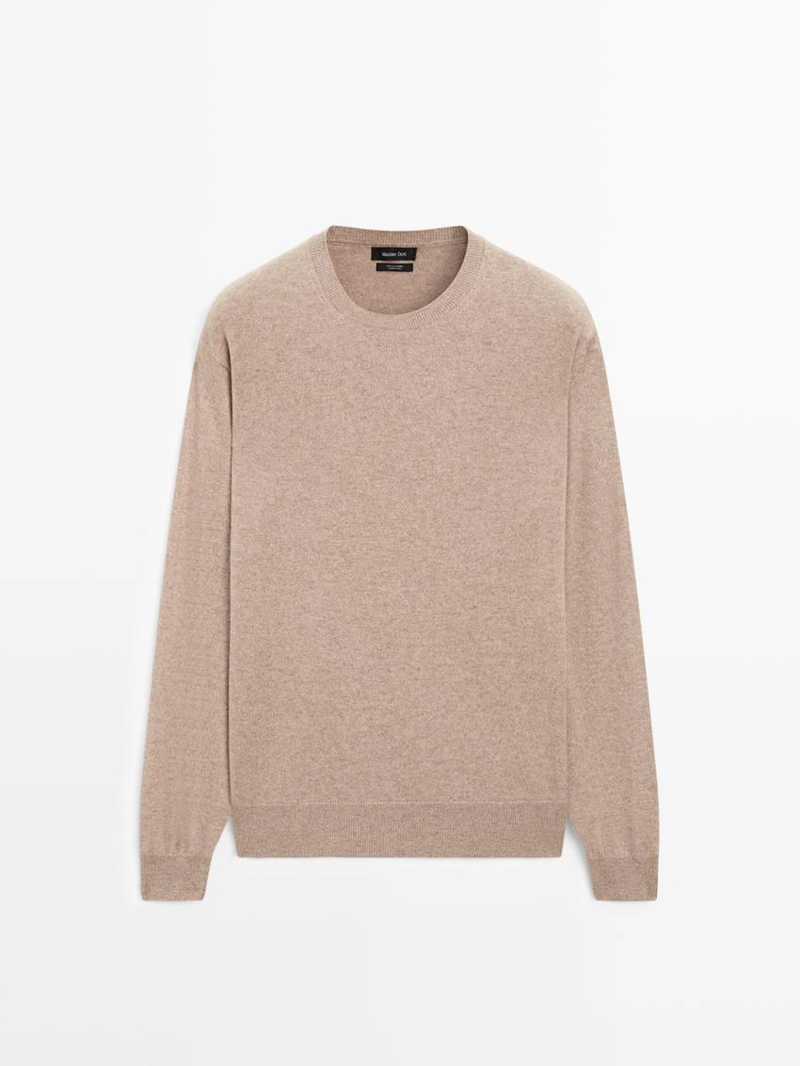 Свитер из 100% кашемира с круглым вырезом