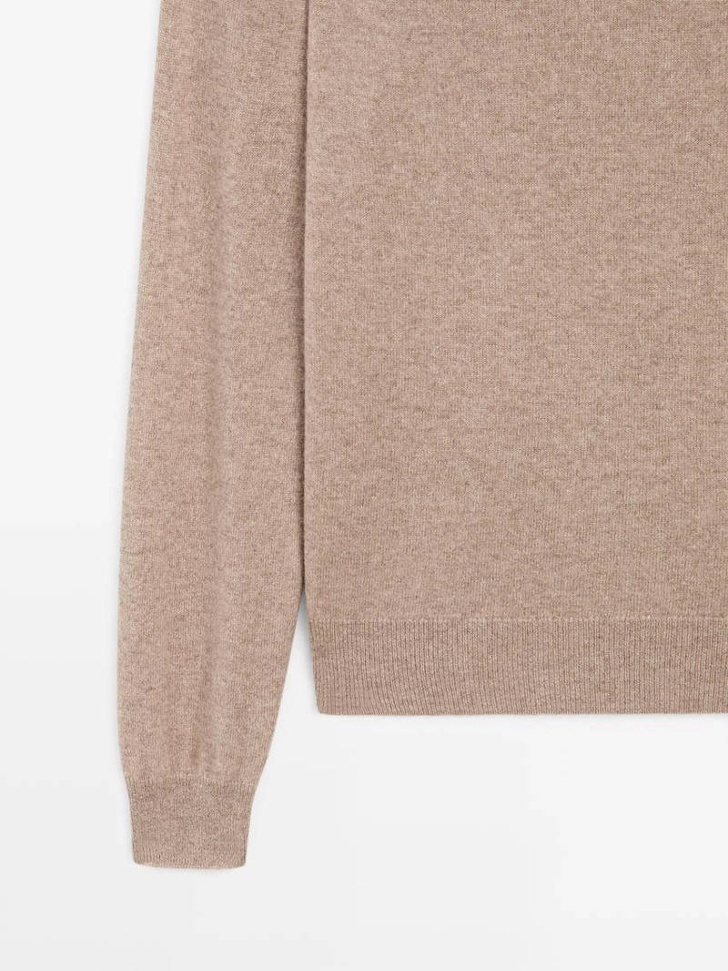 Свитер из 100% кашемира с круглым вырезом