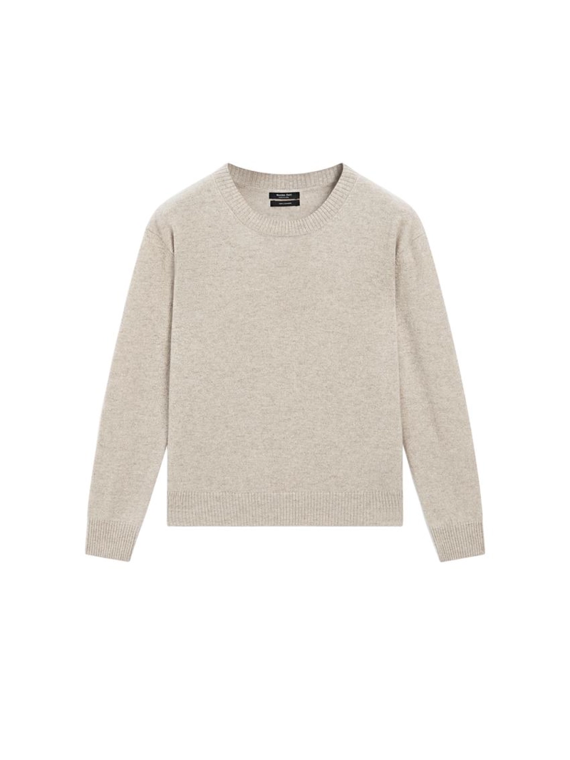 Свитер с круглым вырезом из 100% кашемира