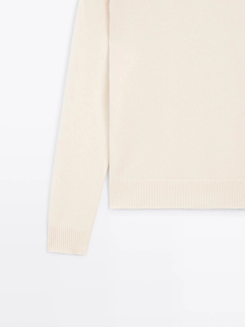 Свитер с круглым вырезом из 100% кашемира