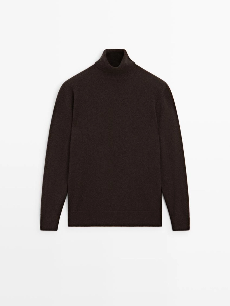 Вязанный свитер-воротник из 100% кашемира