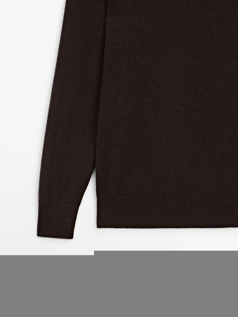 Вязанный свитер-воротник из 100% кашемира